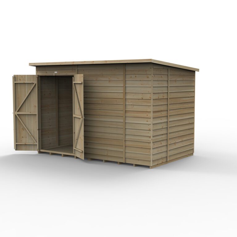 5013053200292 1 4LIFE Pent Shed 10x6 Single Door No Windows Installation 1200.jpg